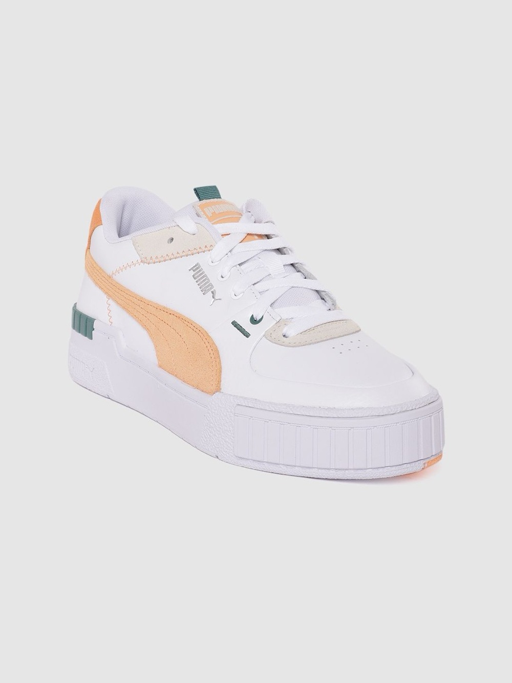 Puma Cali Dream Platform Sneakers White Peach Women's